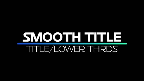 Smooth Square Title Stock After Effects