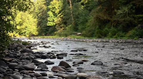 Smooth Stone River Video stock 32216770
