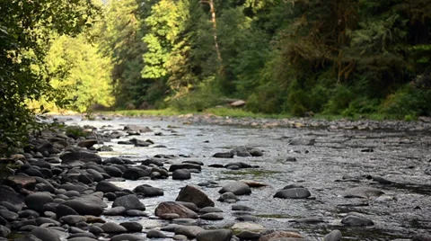 Smooth Stone River Stock Footage 32217028
