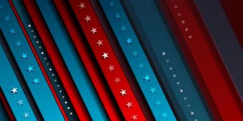 Smooth striped concept USA flag abstract background Stock Illustration