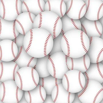 Smooth style baseball ball icon on white background. Sticker pattern. Stockillustratie