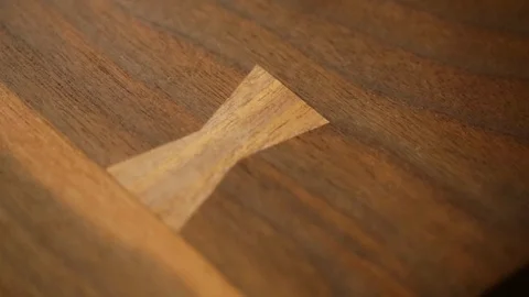 Smooth surface of a wooden plank Stock Footage 87813592