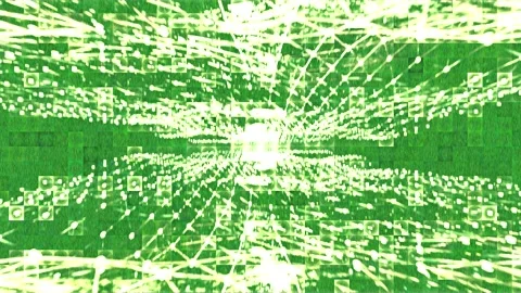 Smooth swirling motion animation with bright green tones Stock Footage 340301037