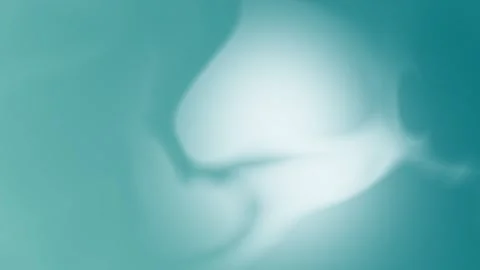 Smooth teal abstract gradient with soft curves, seamless loop background. 4K Stock Footage 300840444