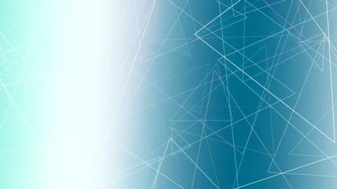 A smooth teal abstract network with intersecting white geometric rays and s.. Stock Illustration