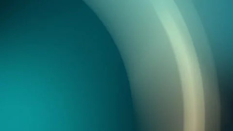 Smooth teal and beige gradient with curved shapes, seamless loop background. 4K. Stock Footage 300840252