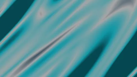 Smooth teal fabric flows with gentle curves and subtle sheen Stock Illustration
