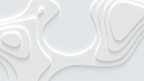 Smooth terrain isolines on the surface. Bright, milky wavy motion background. Stock Footage 195959301