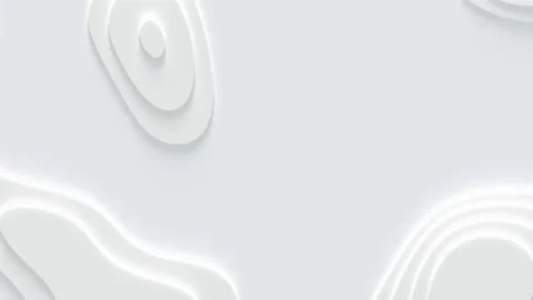 Smooth terrain isolines on the surface. Bright, milky wavy motion background. Stock Footage 203854979