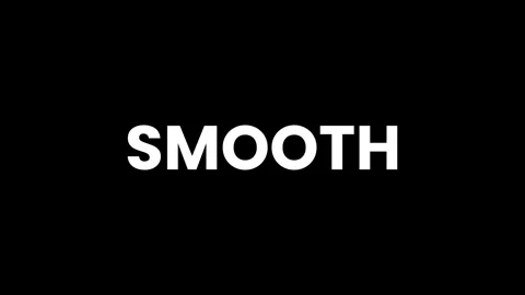 Smooth text with soft transition animation isolated on black background Stock Footage 322015181