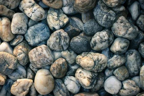 For smooth textures and backgrounds, natural beach stones. Stock Photos