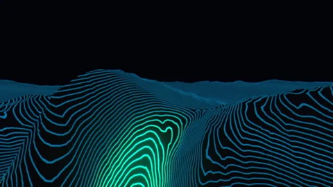 Smooth Tracking Shot Across Spiraling Chrome Abyss, 4K ProRes 422 HQ Stock Footage 336746045