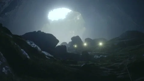 A smooth tracking shot showcasing the mesmerizing reflection of massive Stock Footage 282508210