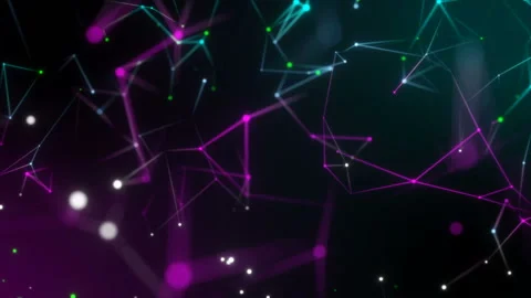 Smooth transformation of lines.The Concept of Digitalization of Information Flow Stock-Footage 102736402