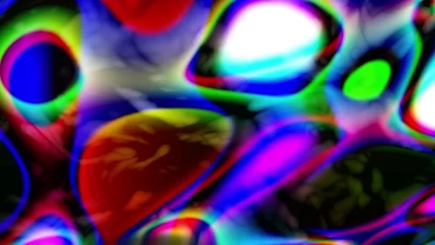 Smooth transport of multi-colored circles on a light background Video stock 151594415