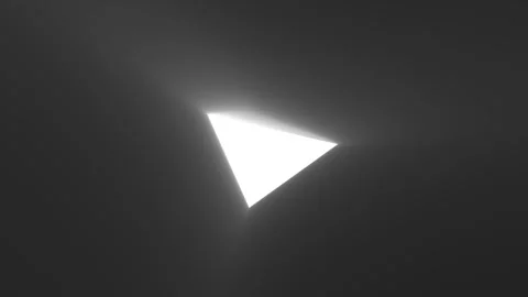 Smooth Triangular Shapes with Motion and Lighting Effects Stock Footage 294143993
