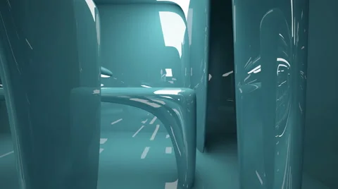 Smooth turquoise interior. Stock Footage 62579330