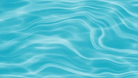 Smooth turquoise water surface ripples create an abstract liquid background Stock Footage 340941819