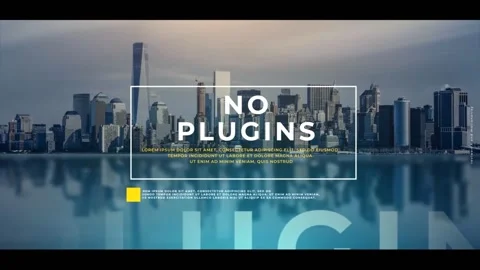 Smooth Typographic Opener After Effects stock