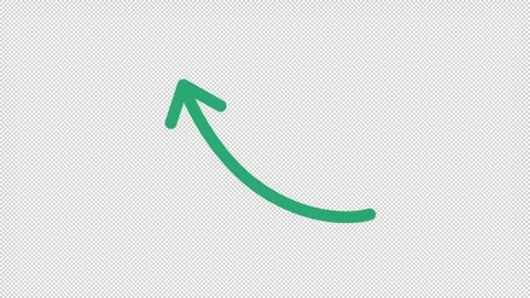 Smooth upward arrow video animation Stock Footage 330425786