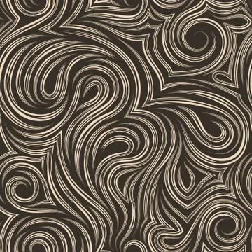 Smooth vector beige texture from smooth cut lines. Twisted pattern for Stock Illustration