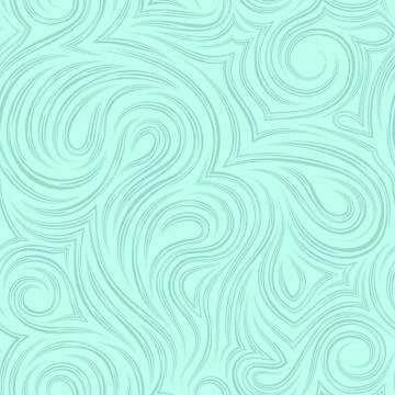 Smooth vector turquoise texture from smooth cut lines. Twisted pattern for Illustration
