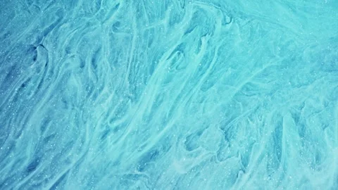 Smooth video sequence of mesmerizing patterns resembling turquoise ice, perfect Stock Footage 260359263