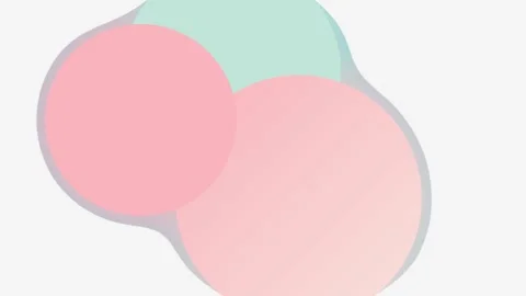 Smooth Vlog Pastel Liquid Blobs Flowing Fluid Animation Stock Footage 333976235