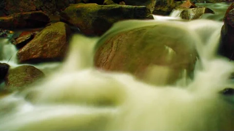 Smooth waterfall loop Stock Footage 55346834