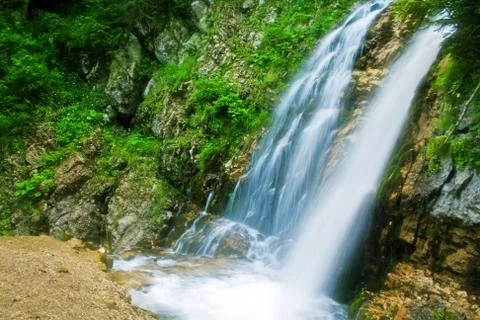 Smooth waterfall Stock Photos