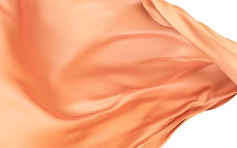 Smooth wave cloth background, 3d rendering. Stock Illustration