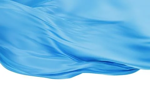 Smooth wave cloth background, 3d rendering. Stock Illustration