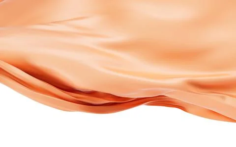 Smooth wave cloth background, 3d rendering. Illustrazione stock