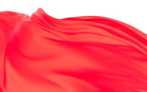 Smooth wave cloth background, 3d rendering. Stock Illustration