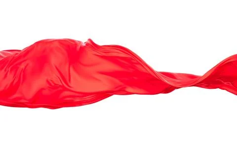 Smooth wave cloth background, 3d rendering. Stock Illustration