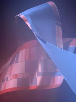 A smooth wave of digital matter in blue and purple tones 스톡 일러스트