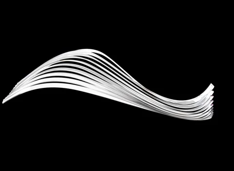 Smooth wave of glass elements for website template 4k Stock Footage 274079529