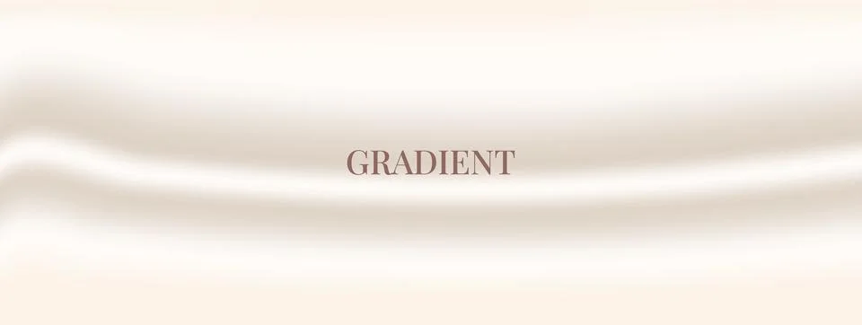 Smooth wave gradient background with pearl silk gradation in minimal texture. Stock Illustration