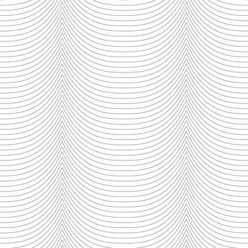 Smooth wave of the lines. Gray Beautiful transparent seamless texture Stock Illustration