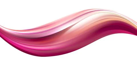Smooth Wave of Pink Tones Stock Illustration
