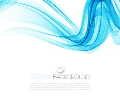 Smooth wave stream line abstract header layout. Vector illustration Illustrazione stock
