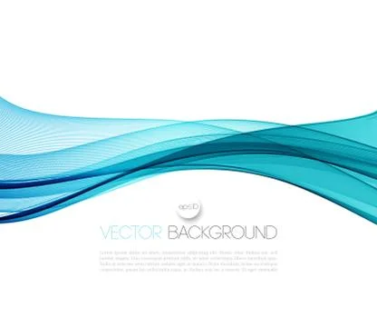 Smooth wave stream line abstract header layout. Vector illustration Stock Illustration