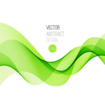 Smooth wave stream line abstract header layout. Vector illustration Stock Illustration