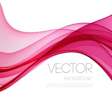 Smooth wave stream line abstract header layout. Vector illustration Stock Illustration
