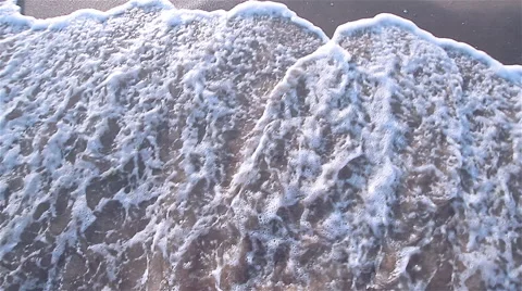 Smooth Waves On The Beach Stock-Footage 55065115