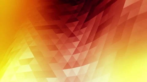 Smooth waving loop of fiery polygons. Stock-Footage 64229153
