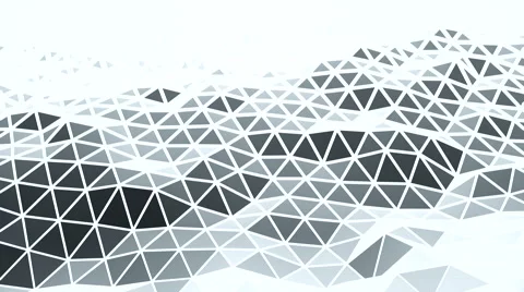 Smooth waving loop of filled polygons. Stock Footage 64231432