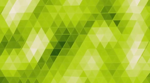 Smooth waving loop of glassy yellow green polygons. 스톡 동영상 64234255