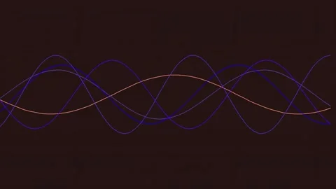 Smooth wavy lines abstract background design for modern motion graphics Stock Footage 342160078