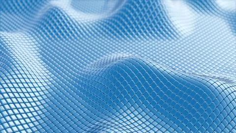 Smooth Wavy Pattern in Soft Light Blue Tones Stock Illustration